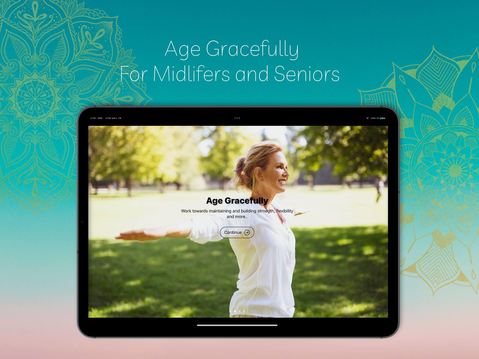 Age Gracefully with Oseterics Yoga App !